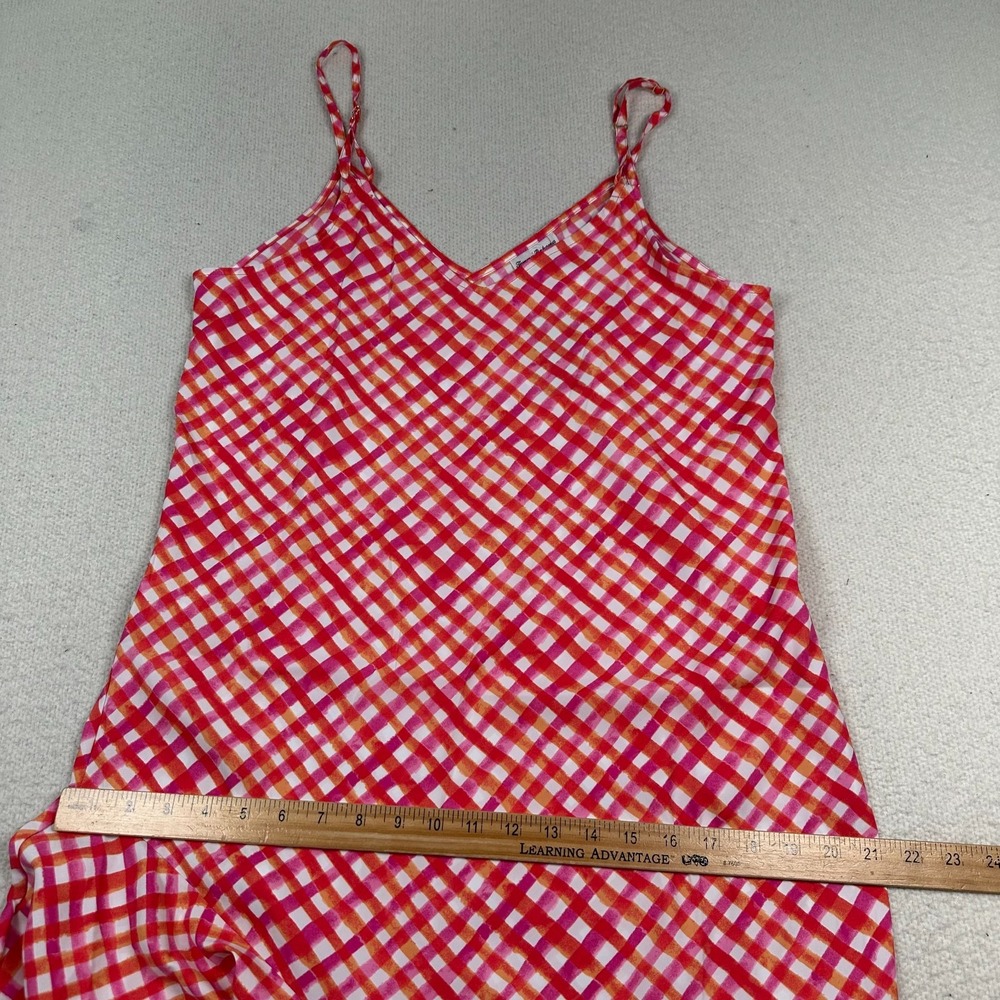 NWT Tommy Bahama Harbour Island Ruffle Dress Medium Gingham Pink Cruise Vacation - Picture 9 of 11